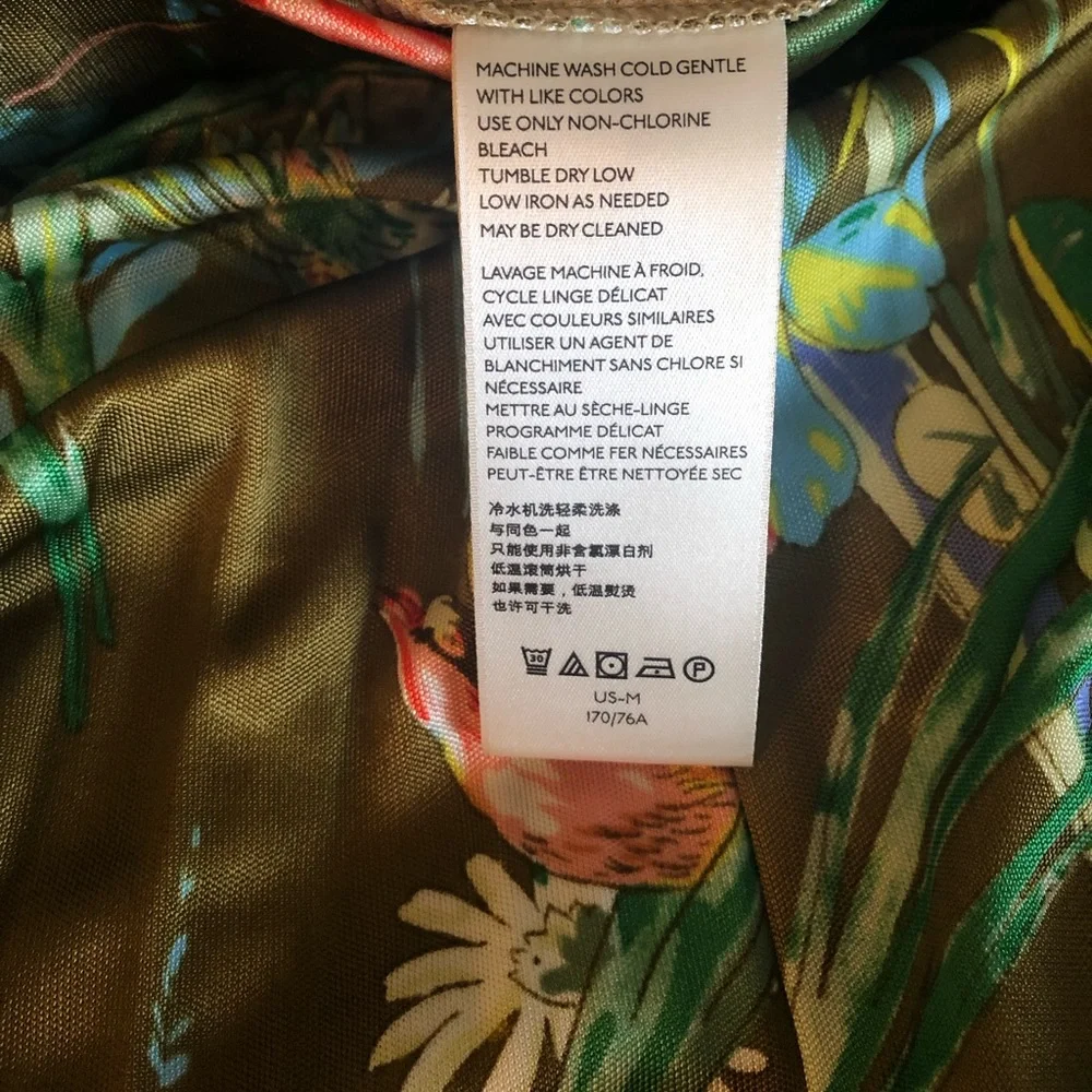 Anthropologie Green Wide-Leg Jumpsuit with Floral Design - Picture 7 of 10